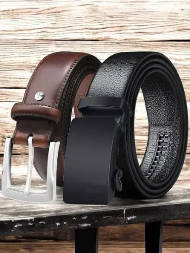 Men's Textured Formal Belts